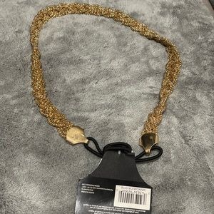 Gold, braided headband